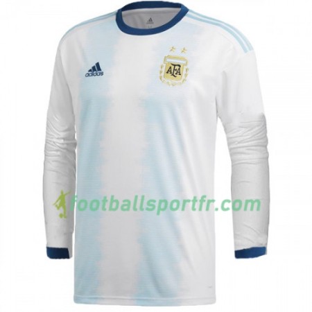 Tenue Argentine Domicile Copa América 2019 Maillot de Foot ML